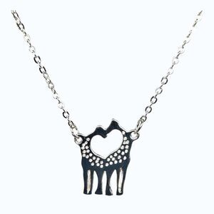 Indio Jewelry New Giraffes Forming a Heart Pendant Necklace #116
